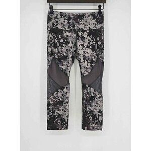 Under Armour Compression Heatgear Greenish Gray Camo Design Capri Leggings Sz M